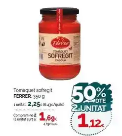 Condis Ferrer - tomàquet sofregit oferta