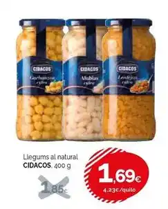Condis Cidacos - llegums al natural oferta