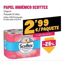 AhorraMas Scottex - papel higienico oferta
