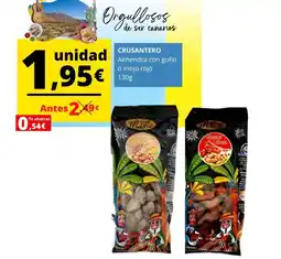 Tu Trébol Hipermercados Almendra con gofio o molo rojo oferta