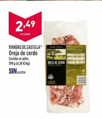 ALDI Viandas De Castillas Oreja De Cerdo oferta