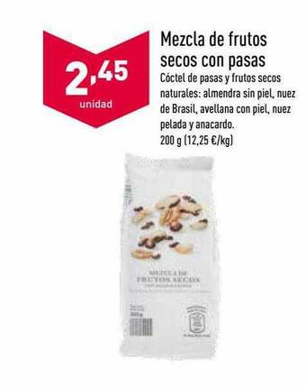 ALDI Mezcla De Frutos Secos Con Pasas oferta