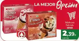Spar Tenerife Spar - helado cono pack 6 uds oferta