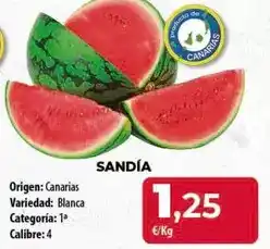 Spar Tenerife Origen - sandía oferta