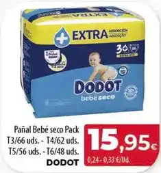 Spar Tenerife Dodot - pañal bebé seco pack oferta