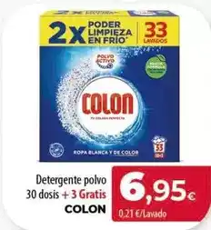 Spar Tenerife Colon - detergente polvo 30 dosis oferta