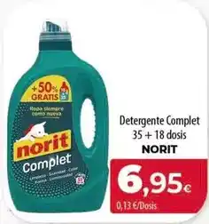 Spar Tenerife Norit - detergente complet 35+18 dosis oferta