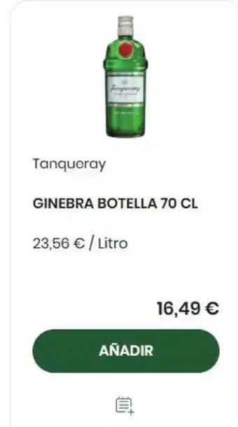 Supermercados Sánchez Romero Tanqueray - ginebra oferta
