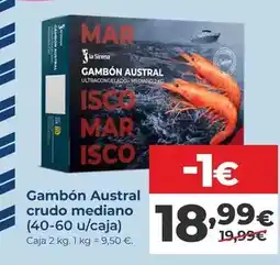 La Sirena Austral - gambon crudo mediano oferta