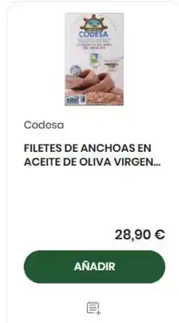Supermercados Sánchez Romero Codesa - filetes de anchoas en aceite de oliva virgen oferta