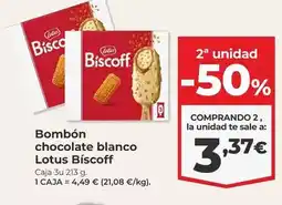 La Sirena Nestlé - bombon chocolate blanco lotus biscoff oferta