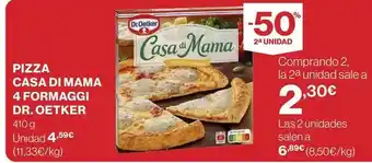 El Corte Inglés Dr oetker - pizza casa di mama 4 formaggi oferta