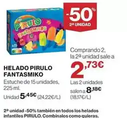 El Corte Inglés Pirulo - helado fantas miko oferta