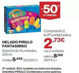 El Corte Inglés Pirulo - helado fantas miko oferta