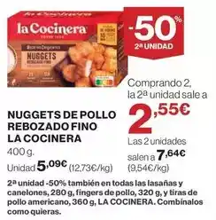 El Corte Inglés La cocinera - nuggets de pollo rebozado fino oferta