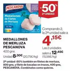 El Corte Inglés Pescanova - medallones de merluza oferta