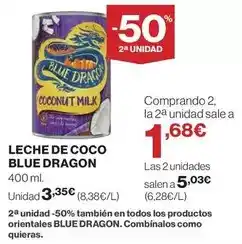 El Corte Inglés Blue dragon - leche de coco oferta