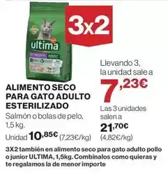 El Corte Inglés Última - alimento seco para gato adulto esterilizado oferta