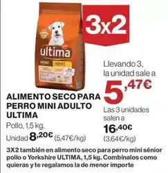 El Corte Inglés Affinity - alimento seco para perro mini adulto ultima oferta
