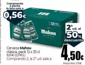 Unide Supermercados Mahou - cerveza clasica oferta