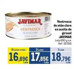 Makro Javimar - ventresca de atun claro en aceite de girasol oferta