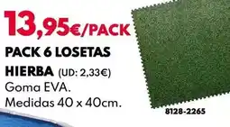BricoCentro Pack 6 losetas hierba oferta