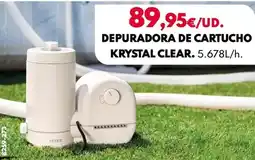 BricoCentro Intex - depuradora de cartucho krystal clear oferta