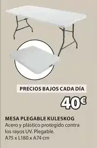 JYSK Mesa plegable oferta