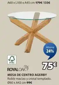 JYSK Royal oak - mesa de centro agerby oferta