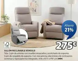 JYSK Sillon reclinable vonsil oferta