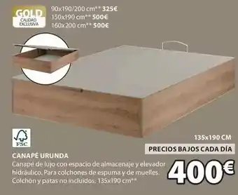 JYSK Gold - canapé urunda oferta