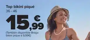 Carrefour Tex - top bikini piqué oferta