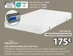JYSK Dreamzone - colchón de muelles stria ps25 oferta