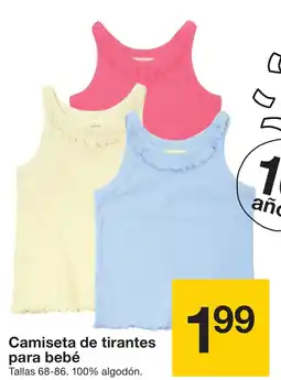 Zeeman Camiseta de tirantes para bebé oferta