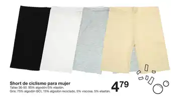 Zeeman Short de ciclismo para mujer oferta