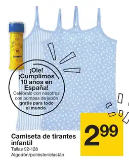 Zeeman Camiseta de tirantes infantil oferta