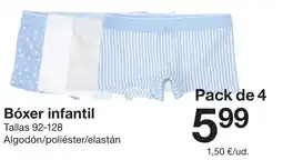 Zeeman Bóxer infantil oferta