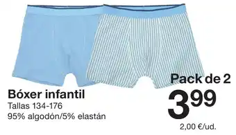 Zeeman Bóxer infantil oferta