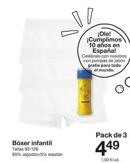 Zeeman Bóxer infantil oferta