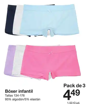 Zeeman Bóxer infantil oferta