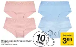 Zeeman Braguitas de cadera para mujer oferta