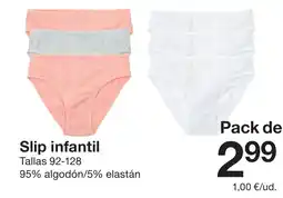 Zeeman Slip infantil oferta