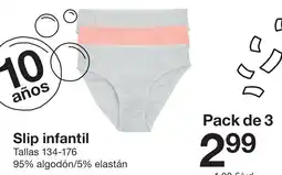 Zeeman Slip infantil oferta