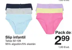 Zeeman Slip infantil oferta