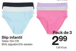 Zeeman Slip infantil oferta