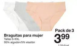 Zeeman Braguitas para mujer oferta