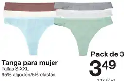 Zeeman Tanga para mujer oferta