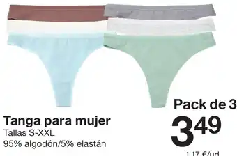 Zeeman Tanga para mujer oferta