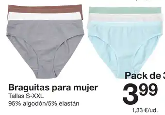 Zeeman Braguitas para mujer oferta