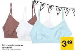 Zeeman Top corto sin costuras para mujer oferta